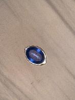 Losse ring item met blauwe steen, Ophalen, Overige materialen, Gebruikt, Blauw