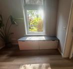 Ikea stuva/ smastad bureau 183cm lang, Ophalen, Gebruikt