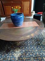 Blauwe pot (geglazuurd) 27 x 24 (h), Rond, Tuin, Zo goed als nieuw, Minder dan 40 cm