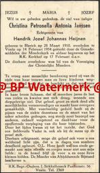 Janssen Christina 1910 Blerick 1954 Venlo x Heijnen - 21375, Bidprentje, Ophalen of Verzenden