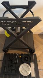 Boretti barbeque standaard trolley griltafel met plankjes, Tuin en Terras, Barbecue-accessoires, Ophalen of Verzenden, Zo goed als nieuw