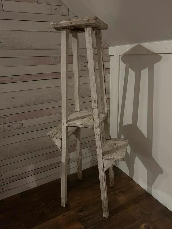 Oud brocante plantentafel, Antiek en Kunst, Curiosa en Brocante, Ophalen