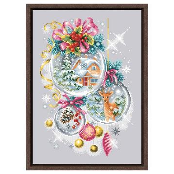 Borduurpakket - Christmas Fairytale 28 x 40 cm 14CT Aida  beschikbaar voor biedingen
