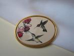 Broche Barlow kolibri   handbeschilderd, Verzenden, Zo goed als nieuw, Overige kleuren, Overige materialen