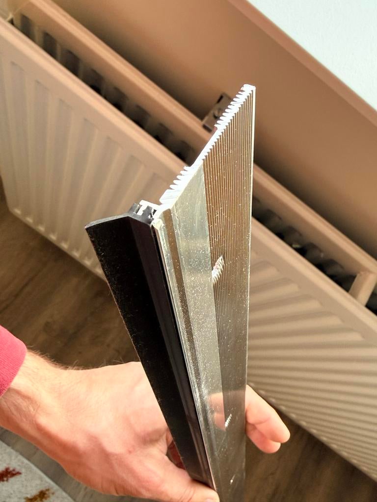 Aluminium slijtdorpel met rubber - 156cm, Ophalen, Overige materialen, Gebruikt, Overige typen