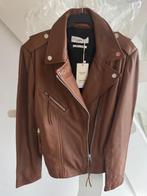 splinternieuwe cognac lamsleren jack Mango maat L, Ophalen of Verzenden, Nieuw, Maat 38/40 (M), Bruin