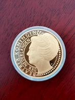 10 Florin – Herdenkingsmunt 30 Jaar Regeringsjubileum replic, Ophalen of Verzenden, Koningin Beatrix, Euro's, Goud