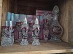 Vintage kristal met rood, Ophalen of Verzenden, Zo goed als nieuw