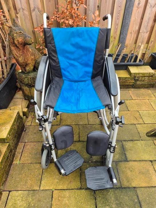 Excel vouwfeame rolstoel met xtra beensteunen, Diversen, Rolstoelen, Zo goed als nieuw, Duwrolstoel, Ophalen of Verzenden
