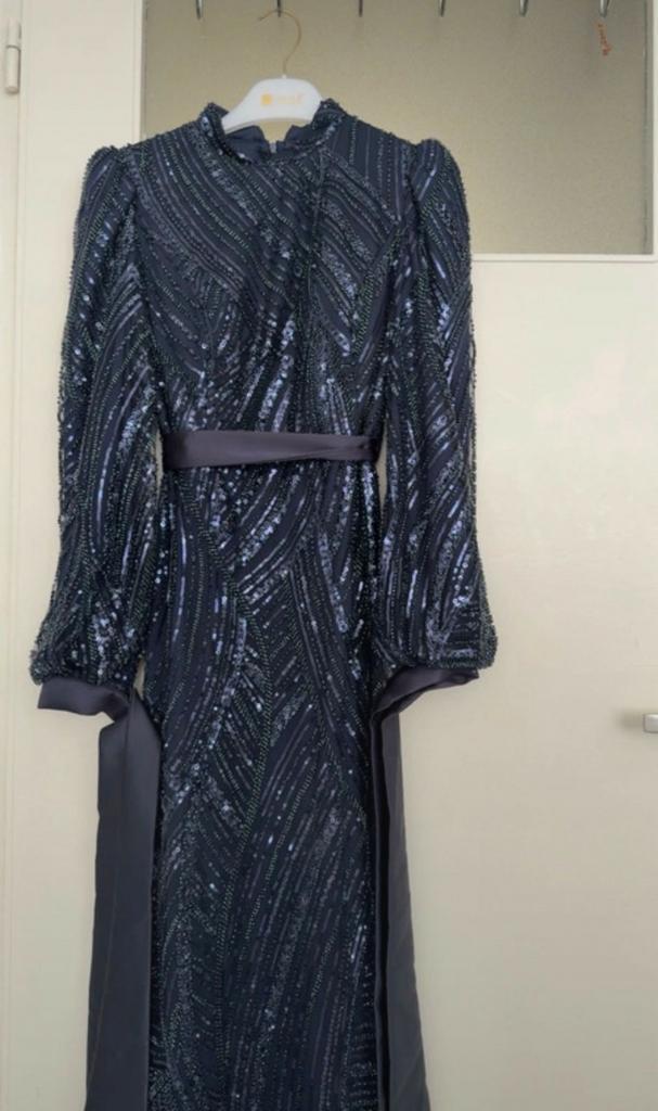 Nıeuw  jurk, Kleding | Dames, Gelegenheidskleding, Nieuw, Galajurk, Maat 38/40 (M), Blauw, Ophalen of Verzenden