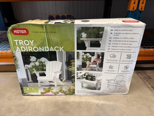 Tuinstoel | Keter | Troy Adirondack, Tuin en Terras, Overige Tuin en Terras, Zo goed als nieuw, Ophalen of Verzenden