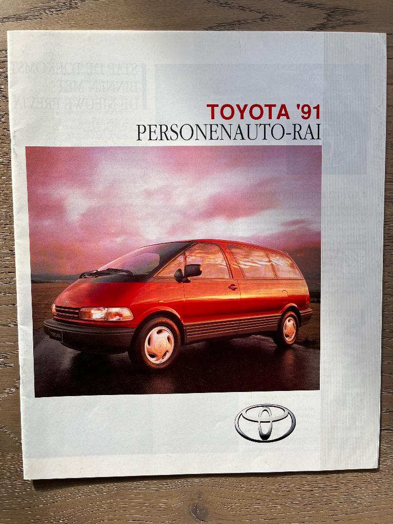 Autofolder/Brochure Toyota Overzicht 1991, Ophalen of Verzenden, Nieuw, Toyota
