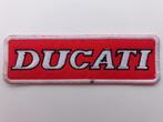Ducati patch badge opnaai embleem 12 bij 4 cm, Ophalen of Verzenden, Zo goed als nieuw, Motoren