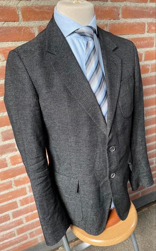 7d jacket/ jasje 58% Wol, 42% Linnen Maat 52, Kleding | Heren, Kostuums en Colberts, Zo goed als nieuw, Maat 52/54 (L), Grijs