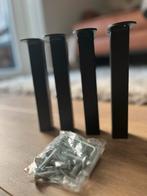 Nieuwe zwarte tafelpoten incl. bouten en inbussleutel, Tafelpoot, 50 tot 100 cm, Rond, Nieuw