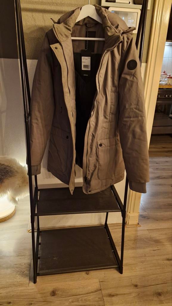 Nieuwe Air Force HRW0444 slim fit parka mt XL kleur Brindle, Zwart, Maat 46/48 (XL) of groter, Nieuw, Ophalen of Verzenden