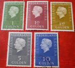 Nederland - 5x Koningin Juliana 1 - 10 Gulden, Verzenden, Na 1940, Gestempeld