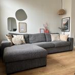 Grijze 3-zits bank met chaise longue (links), Huis en Inrichting, Banken | Bankstellen, Ophalen, 250 tot 300 cm, Gebruikt, Hoekbank