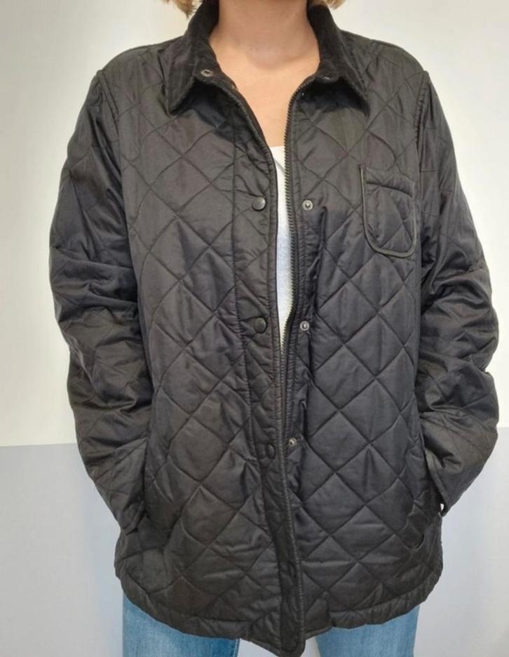 Saint james tussendoor herfst jas zwart fr 48 ned 46, Kleding | Dames, Jassen | Winter, Zo goed als nieuw, Maat 46/48 (XL) of groter