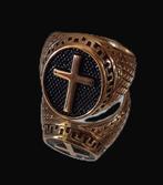 Vergulde ring - 70-80% korting., Nieuw, Dame of Heer, Goud, IJzer of Staal