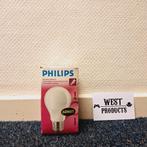 Nieuw: Philips Gloeilamp Peer Mat E27 60W Schokbestendig, Gloeilamp, ., 60 watt of meer, Nieuw