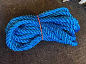 TOUW PPMF 24mm lengtes a 20mtr  blauw beschikbaar voor biedingen