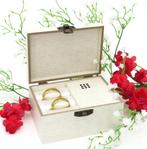 Luxe muzikale trouwringendoosje 'Mr & Mrs'., Ophalen of Verzenden, Nieuw, Feestartikel, Geboorte of Huwelijk