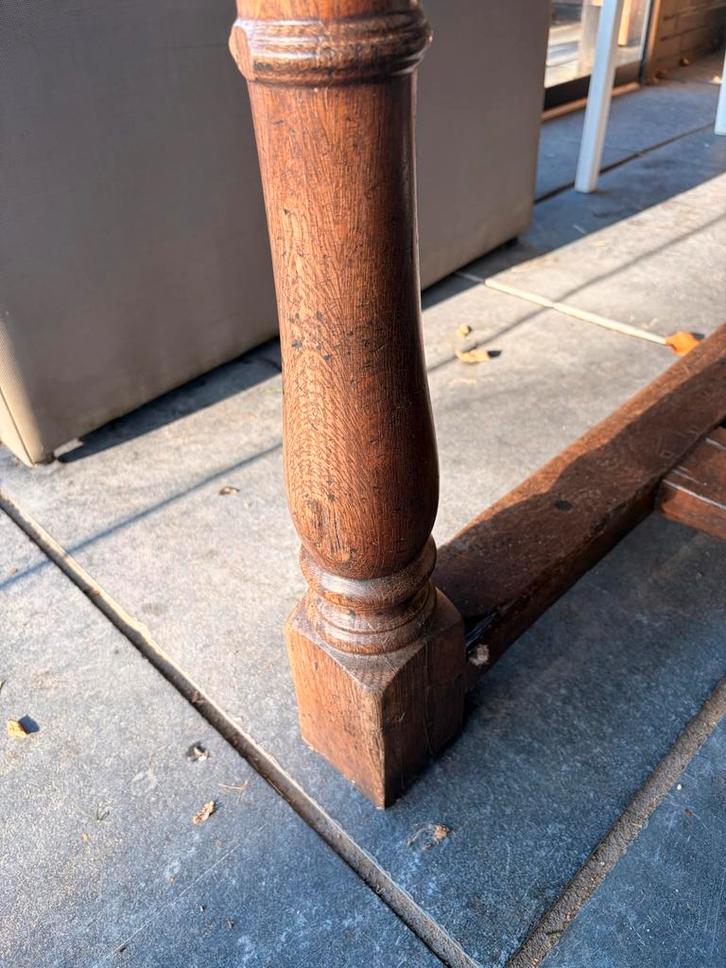 Oude Engelse Eiken Eettafel - 2.75m, Antiek en Kunst, Antiek | Meubels | Tafels, Ophalen of Verzenden