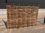 Ambachtelijk vlechtscherm 120x180 hazelaar houten tuinscherm, Ophalen of Verzenden, Nieuw, 150 tot 200 cm, 100 tot 150 cm