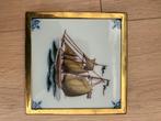 Westraven tegel bootje in lijstje, Antiek en Kunst, Verzenden