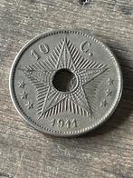 10 Centimes 1911 Belgisch Congo, Overig, Losse munt, Verzenden