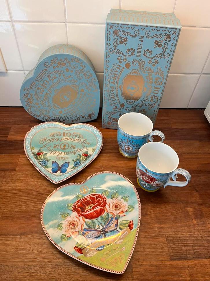 Originele Pip Studio Jubileumset 10 jaar, Huis en Inrichting, Keuken | Servies, Nieuw, Bord(en), Overige stijlen, Porselein, Ophalen of Verzenden