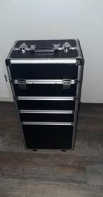 Professionele make up koffer, Zwart, Ophalen of Verzenden, Zo goed als nieuw, Met slot
