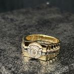 14k gouden ring heren model massief mooi schakel