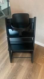 Zwarte Stokke tripp trapp, incl tray en babyset V3!, Kinderen en Baby's, Kinderstoelen, Ophalen