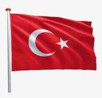 Turkse vlag 50x75 NIEUW, Diversen, Vlaggen en Wimpels, Ophalen of Verzenden, Nieuw
