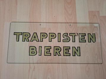 Trappisten Bieren Reclamebord Glasplaat beschikbaar voor biedingen