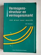 A.B. Dorsman: Vermogensstructuur en vermogensmarkt, Ophalen of Verzenden, Gelezen
