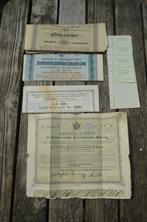 Diverse oude aandelen 1870 - 1910, Postzegels en Munten, Aandelen en Waardepapieren, Ophalen of Verzenden, Voor 1920, Aandeel
