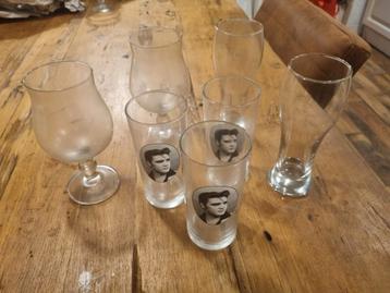 7 glazen.  beschikbaar voor biedingen