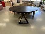ACTIE - Luxe Visgraat Eetkamertafel 110cm Black Oak - NIEUW, Metaal, Info@oosterbaanwonen.nl, Venus 31 8448CE Heerenveen, Rond