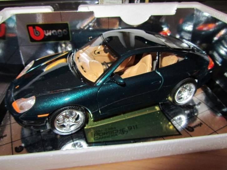 Bburago BIJENKORF Autosalon 1:18 Porsche 911 Carrera '97 OVP, Hobby en Vrije tijd, Modelauto's | 1:18, Nieuw, Auto, Bburago, Ophalen of Verzenden