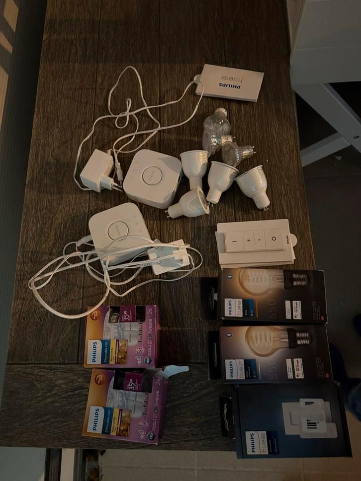 Philips Hue Set - onbekend of alles het nog doet, Huis en Inrichting, Lampen | Overige, Zo goed als nieuw, Ophalen