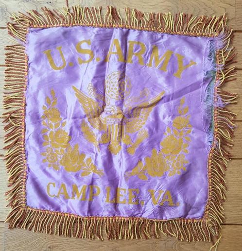 Sweetheart kussensloop USA, Verzamelen, Militaria | Algemeen, Landmacht, Kunstobject, Amerika, Ophalen of Verzenden