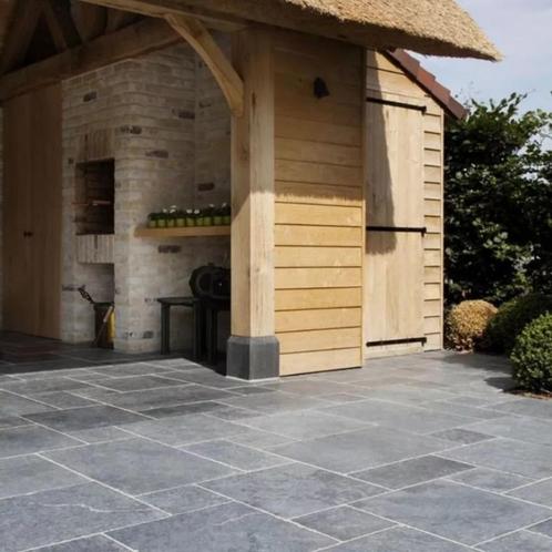 HARDSTEEN LIGHTBLUE ANTICATO VLOER ROMAANS VERBAND!, Tuin en Terras, Tegels en Klinkers, Nieuw, Terrastegels, Natuursteen, 10 m² of meer