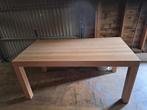 Te koop massief eiken houten eettafel, Ophalen, Eikenhout, 50 tot 100 cm, Zo goed als nieuw