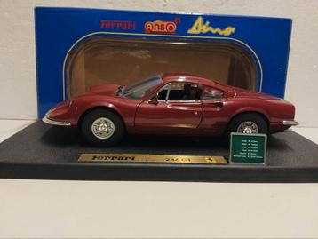 Ferrari 246 GT DINO donkerrood 1972 Anson metal 1:18 KRD beschikbaar voor biedingen