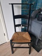 Vintage houten kerkstoel, Huis en Inrichting, Stoelen, Ophalen, Gebruikt, Bruin, Hout