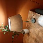 Beige tafellamp stalamp staande lamp, Huis en Inrichting, Lampen | Tafellampen, Ophalen of Verzenden, Gebruikt, Stof, Minder dan 50 cm