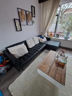 Leren Hoekbank zo goed als nieuw, Ophalen, Gebruikt, Hoekbank, Leer